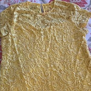 INC yellow blouse